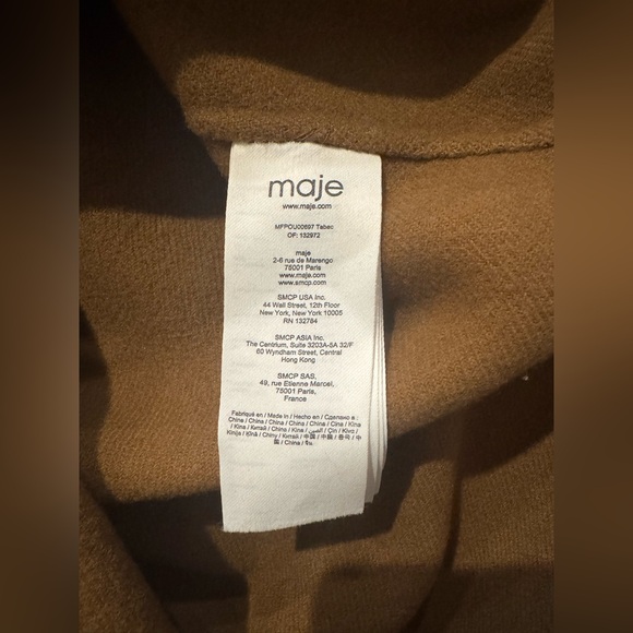 MAJE Galicol Hooded Jacket, Size 38, NWT - Picture 10 of 13